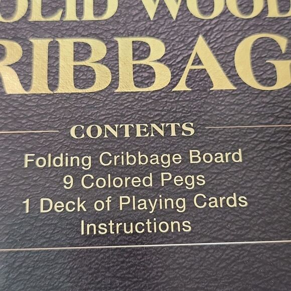 Solid Wood Cribbage Gameboard. New With Tag And Sealed. - Picture 8 of 8